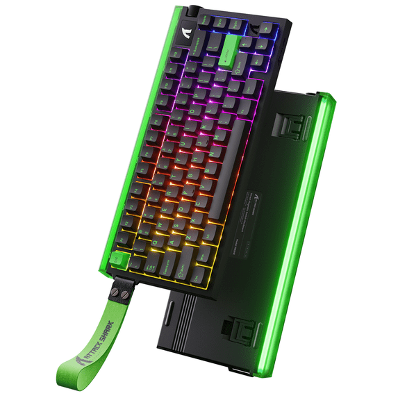 ATTACK SHARK R85 HE Wired Rapid Trigger Mechanical RGB Gaming Keyboard with Custom Lightbox,8KHz Polling Rate,0.005mm RT Accuracy,0.08MS Latency,Hall Effect,Magnetic Switch,Driver for PC