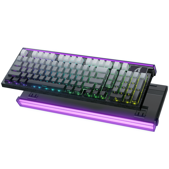 ATTACK SHARK R98 HE Carbon Fiber Magnetic Gaming Keyboard, 8,000Hz, 0.005 mm RT, 256K Scan Rate, RGB Lightbox, Moonlight