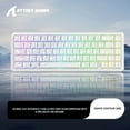 thumbnail image 1 of ATTACK SHARK X65 HE Wired Rapid Trigger Magnetic Switch 65% Mechanical Gaming Keyboard, Hall Effect Top Mount RGB Hot Swap,Adjustable Actuation,8KHZ Polling Rate,PBT Keycaps for Win/Mac, 1 of 7