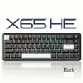 thumbnail image 1 of ATTACK SHARK Rapid Trigger Gaming Keyboard & Mouse Combo, X65 HE Wired Magnetic Switch Keyboard and R1 Wireless 59g Superlight Mouse w/Anti-Slip Grip (8000Hz, RT 0.01mm, RGB, 65hrs Battery), 1 of 8