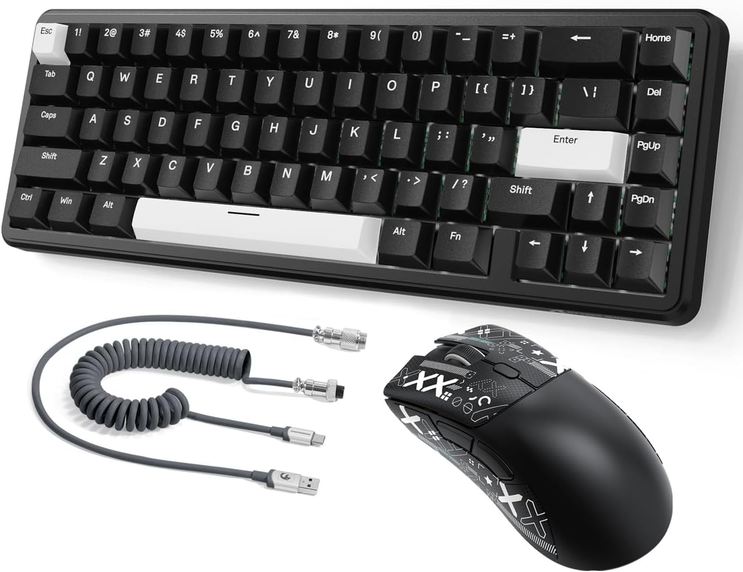 ATTACK SHARK Rapid Trigger Gaming Keyboard & Mouse Combo, X65 HE Wired ...