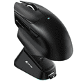 thumbnail image 1 of ATTACK SHARK V6 Wireless Gaming Mouse with RGB Magnetic Charging Dock, Tri-Mode 2.4G/USB-C Wired/Bluetooth, PAW3311 Sensor, 25000 DPI, 65g Lightweight Design, Black, 1 of 10