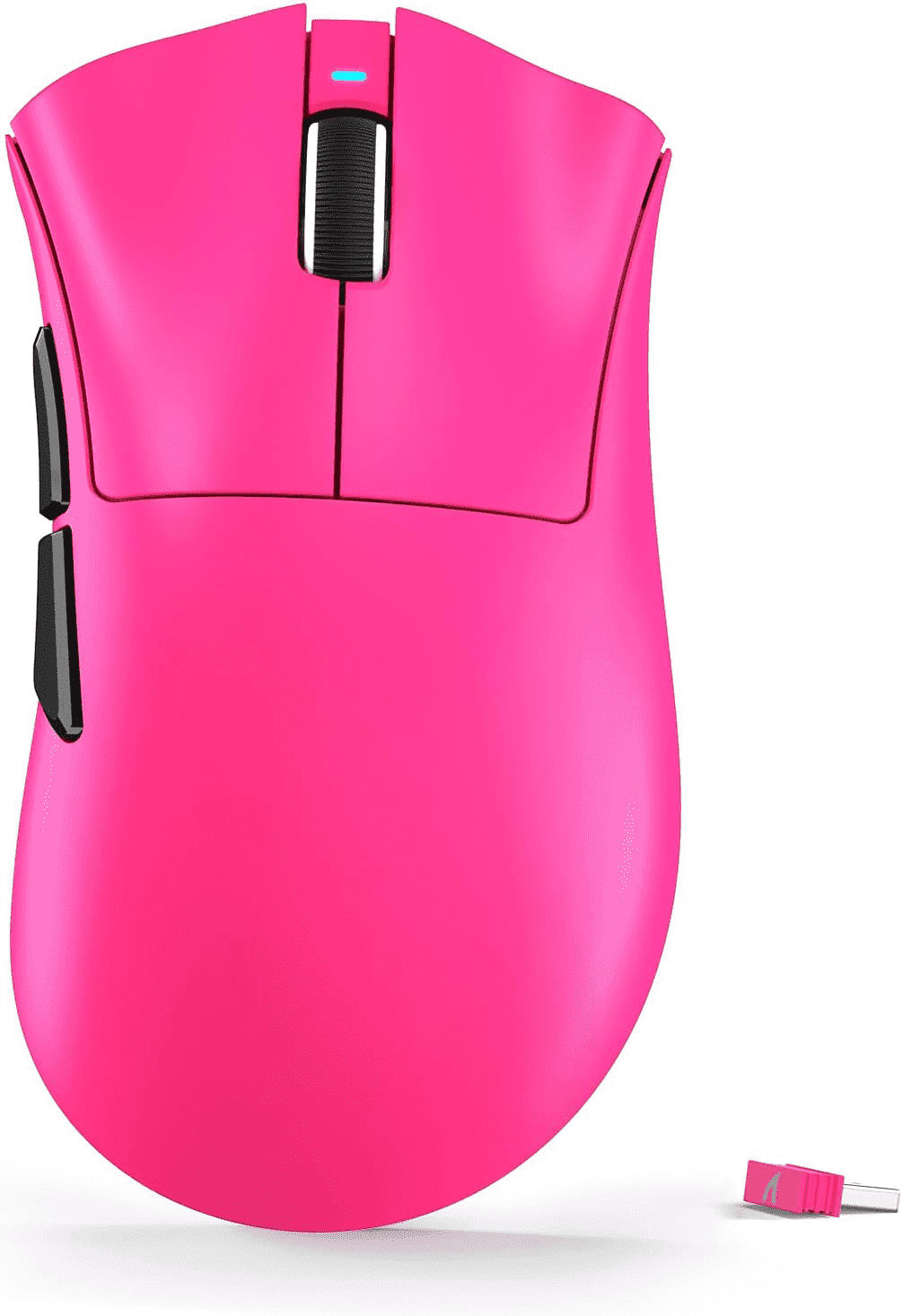 ATTACK SHARK V3 Wireless Gaming Mouse, Tri-Mode 2.4G/USB-C Wired/Bluetooth, PAW3311 Sensor, 25000 DPI, 62g Ultra-Lightweight Design, 500mAh Battery, Berry