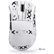 ATTACK SHARK V3 Wireless Gaming Mouse, Tri-Mode 2.4G/USB-C Wired/Bluetooth, PAW3311 Sensor, 25000 DPI, 62g Ultra-Lightweight Design, Grip Tape Included, White