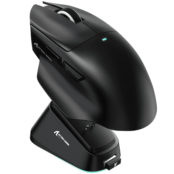 Wireless Sensor Images ATTACK SHARK V6 Wireless Gaming Mouse with RGB Magnetic Charging Dock ...