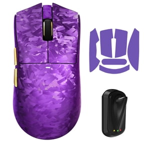 ATTACK SHARK X11 ULTRA Wireless Gaming Mouse, Tri-Mode 2.4G/BT/USB-C, PAW3950MAX, 42000 DPI, Grip Tape, PC/Mac Compatible, Purple