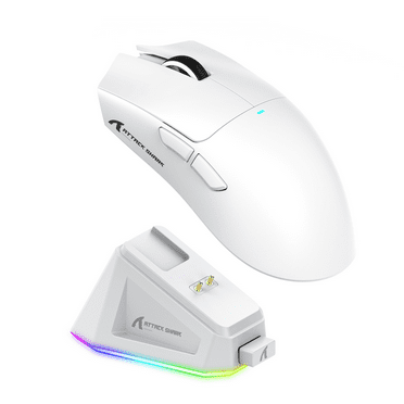 ATTACK SHARK X11 Wireless Gaming Mouse with Charging Dock, PixArt PAW3311 Gaming Sensor, BT/2.4G Wireless/Wired