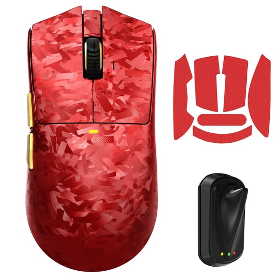 ATTACK SHARK X11Ultra 8K Wireless Gaming Mouse,42000 DPI PAW3950MAX Sensor,59g Carbon Fiber Lightweight,Nordic 54L15 Chip,Tri-Mode BT/2.4G/Wired,100M Clicks Programmable Mouse for PC FPS Gaming