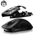 thumbnail image 1 of ATTACK SHARK X3 Lightweight Wireless Gaming Mouse with Anti Slip Mouse Grip Tape, Self Adhesive Design Elastics Refined Side Grips Sticker Sweat Resistant Pads/Anti Sweat Paste, Cut to Fit (Black), 1 of 14