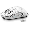 thumbnail image 1 of ATTACK SHARK X3 Lightweight Wireless Gaming Mouse with Anti Slip Mouse Grip Tape, Self Adhesive Design Elastics Refined Side Grips Sticker Sweat Resistant Pads/Anti Sweat Paste, Cut to Fit (White), 1 of 14