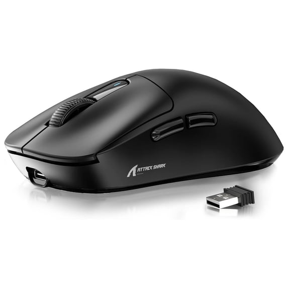 ATTACK SHARK X3 Optical USB Wireless Office Mouse, Black