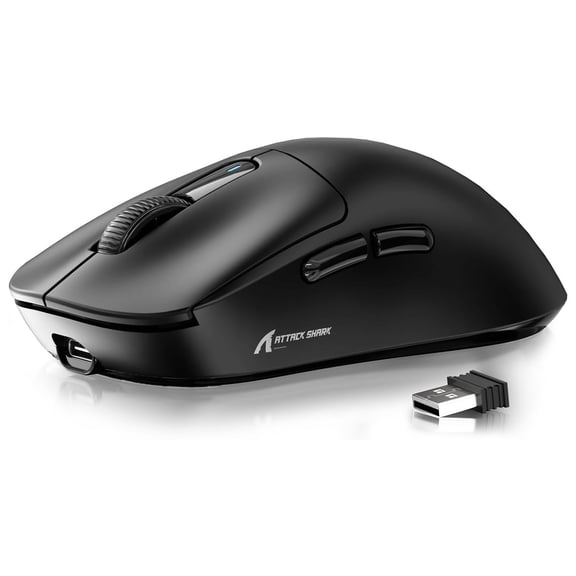 ATTACK SHARK X3 Optical USB Wireless Office Mouse, Black