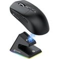 thumbnail image 1 of ATTACK SHARK X6 49g SUPERLIGHT Mouse with Magnetic Charging Dock, PixArt PAW3395 Gaming Sensor, BT/2.4G Wireless/Wired Gaming Mouse, 26000 DPI, X3 Upgraded Office Mice for Win11/Xbox/PS/Mac (Black), 1 of 10