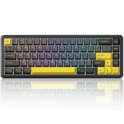 ATTACK SHARK X65 HE Magnetic Switch Rapid Trigger Keyboard 65% Wired Gaming Keyboard with 8000 Hz Polling Rate, 0.01mm RT Accuracy, PBT Keycaps, QMK Driver, RGB