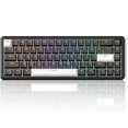 thumbnail image 1 of ATTACK SHARK X65 HE Magnetic Switch Rapid Trigger Keyboard 65% Wired Gaming Keyboard with 8000 Hz Polling Rate, 0.01mm RT Accuracy, PBT Keycaps, QMK Driver, RGB, 1 of 6
