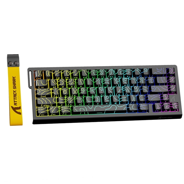【新品】ATTACK SHARK X68MAX HE USB-C ATTACK SHARK X68 HE 8000Hz Rapid Trigger Keyboard, 0.01mm RT