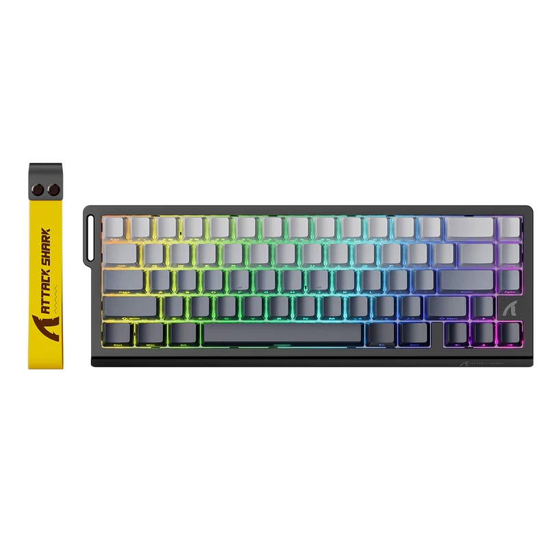ATTACK SHARK X68 HE Rapid Trigger Keyboard Magnetic Switch 60% Wired 8KHz Magnetic Keyboard With 0.01mm RT Accuracy, Support RT/Snap Tap/DKS/MT/TGL