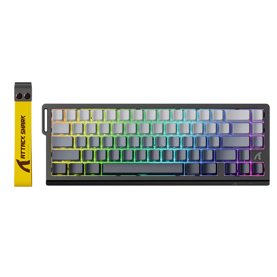 ATTACK SHARK X68 HE Rapid Trigger Keyboard Magnetic Switch 60% Wired 8KHz Magnetic Keyboard With 0.01mm RT Accuracy, Support RT/Snap Tap/DKS/MT/TGL