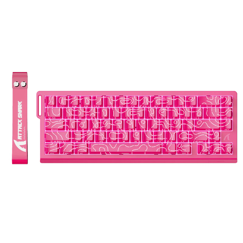 ATTACK SHARK X68 HE Rapid Trigger Keyboard Magnetic Switch 60% Wired 8KHz Magnetic Keyboard With 0.01mm RT Accuracy, Support RT/Snap Tap/DKS/MT/TGL