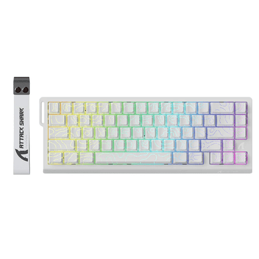 ATTACK SHARK X68 HE Rapid Trigger Keyboard Magnetic Switch 60% Wired 8KHz Magnetic Keyboard With 0.01mm RT Accuracy, Support RT/Snap Tap/DKS/MT/TGL