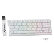ATTACK SHARK X68 PRO HE 60% Tri-Mode RGB Gaming Keyboard, Rapid Trigger, Hall Effect Magnetic Switch, 8K Polling, White Contours