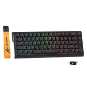 ATTACK SHARK X68 PRO HE 60% Tri-Mode RGB Gaming Keyboard, Rapid Trigger, Hall Effect Magnetic Switch, 8K Polling, Black Contours