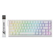 ATTACK SHARK X68 HE Rapid Trigger Keyboard Magnetic Switch with C01PRO Coiled Cable, 60% Wired 8KHz Magnetic Keyboard With 0.01mm RT Accuracy, Support RT/Snap Tap/DKS/MT/TGL