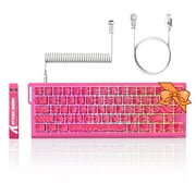 ATTACK SHARK X68 HE Rapid Trigger Keyboard Magnetic Switch with C01PRO Coiled Cable, 60% Wired 8KHz Magnetic Keyboard With 0.01mm RT Accuracy, Support RT/Snap Tap/DKS/MT/TGL