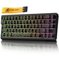 thumbnail image 1 of ATTACK SHARK X68 HE Rapid Trigger Keyboard Magnetic Switch, 60% Wired 8KHz Magnetic Keyboard With 0.01mm RT Accuracy, Support RT/Snap Tap/DKS/MT/TGL, 1 of 10