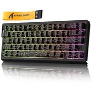 ATTACK SHARK X68 HE Rapid Trigger Keyboard Magnetic Switch, 60% Wired 8KHz Magnetic Keyboard With 0.01mm RT Accuracy, Support RT/Snap Tap/DKS/MT/TGL