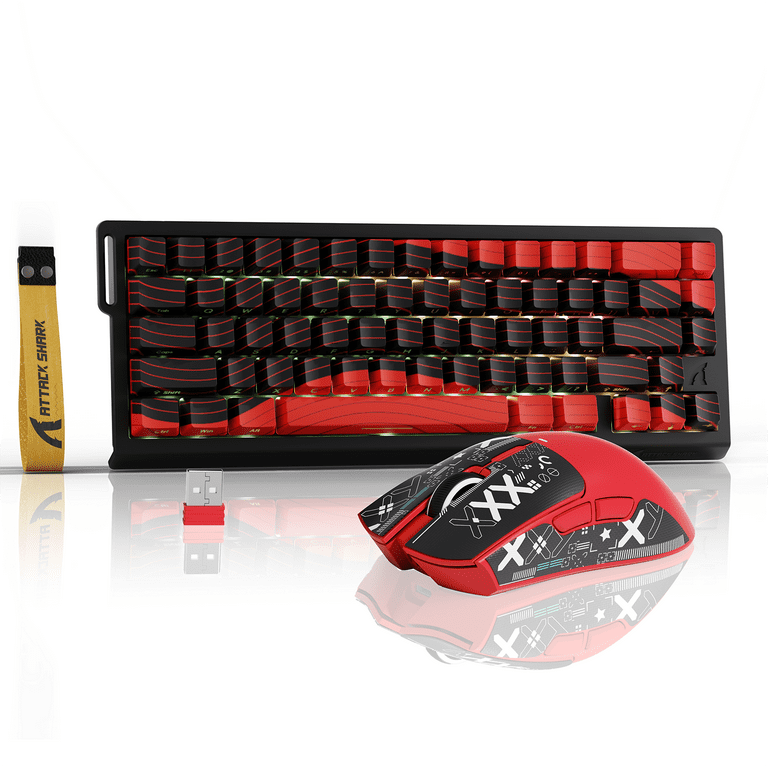 ATTACK SHARK X68HE PRO Rapid Trigger Wireless Gaming Keyboard and ATTACK SHARK X68HE PRO Rapid Trigger Wireless Gaming Keyboard and