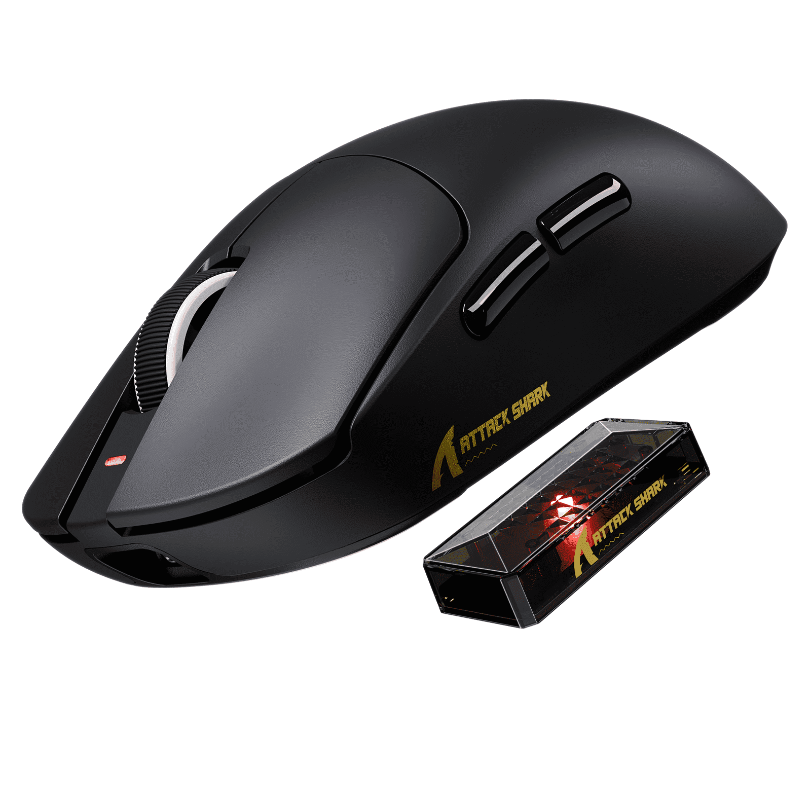 ATTACK SHARK X8 ULTRA Wireless Gaming Mouse, Tri-Mode 2.4G/USB-C Wired/Bluetooth, PAW3950MAX Sensor, 42000 DPI, 55g Lightweight Design, 8000Hz Polling Rate, Black