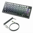 thumbnail image 1 of ATTACK SHARK X820ULTRA Mechanical Keyboard with C01ULTRA Coiled Cable, 1 of 10