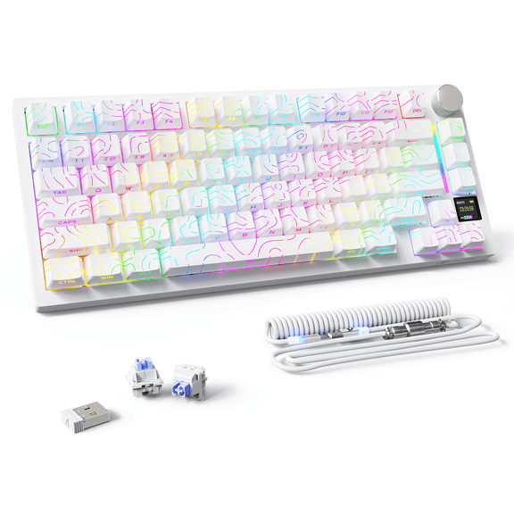 ATTACK SHARK X820ULTRA Mechanical Keyboard with C01ULTRA Coiled Cable