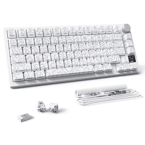 ATTACK SHARK X820ULTRA Mechanical Keyboard with C01ULTRA Coiled Cable