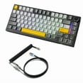 thumbnail image 1 of ATTACK SHARK X820ULTRA Mechanical Keyboard with C01ULTRA Coiled Cable, 1 of 10