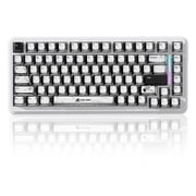 ATTACK SHARK X82PRO HE 75% Wireless Rapid Trigger Magnetic Keyboard, 8K Wired Gaming Keyboard, Hall Effect Switches Adjustable Actuation, QWERTY, RGB Backlit, C01 RGB Coiled Cable -Comic
