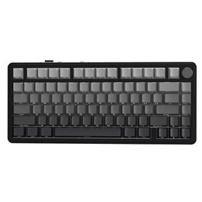 ATTACK SHARK X85 Wireless Mechanical Keyboard, 75% Gasket-Mount, 82 Keys, Tri-Mode Bluetooth/2.4GHz/Wired, Hot-Swappable, RGB Backlit, Knob, for PC/Mac, Gray