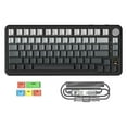 thumbnail image 1 of ATTACK SHARK X85PRO 75% Wireless Gasket Mechanical Keyboard with Pro Coild Cable&5 Color PBT Keycaps,TFT Smart Display&CNC Knob,BT5.1/2.4G/Type C Wired,Hot-Swap Linear Switch,RGB,for PC/MAC, 1 of 2