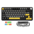 thumbnail image 1 of ATTACK SHARK X85PRO Gasket Mechanical Keyboard, 75% Wireless Gaming Keyboard with TFT Screen&CNC Knob, 2.4Ghz/BT5.1/USB-C, 5 Layer Padding, Hot-Swap Linear Switch, RGB, for PC,MAC,QMK, 1 of 10