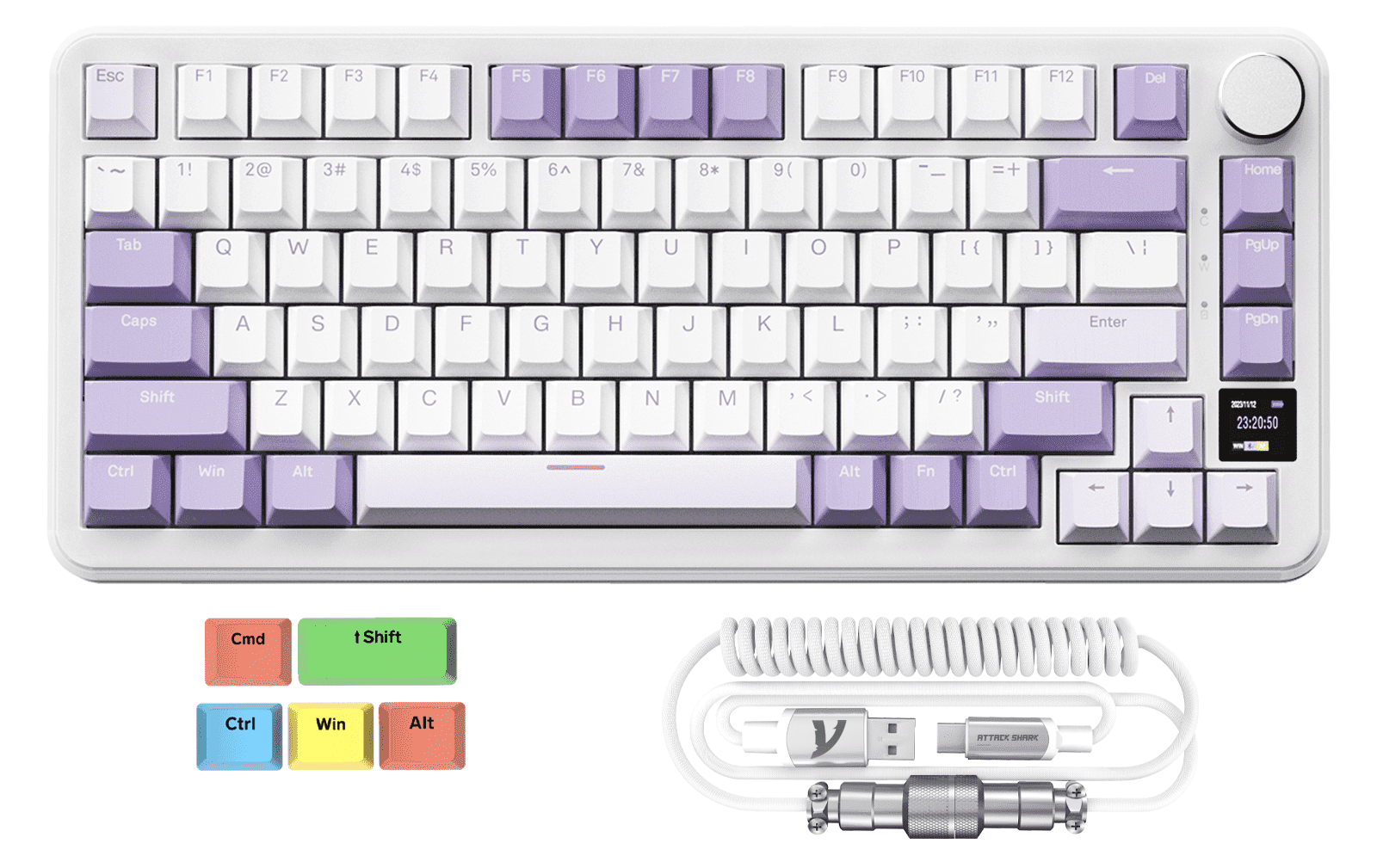 ATTACK SHARK X85PRO Gasket Mechanical Keyboard, 75% Wireless