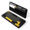 thumbnail image 1 of ATTACK SHARK X86 75% Wireless Gasket Mechanical Keyboard with Knob, CNC Aluminum Turd, 3 Mode Connectivity,82 Key Hot Swappable,Custom Linear Switches RGB Gaming Keyboard for Win/Mac/Linux-Star Black, 1 of 10
