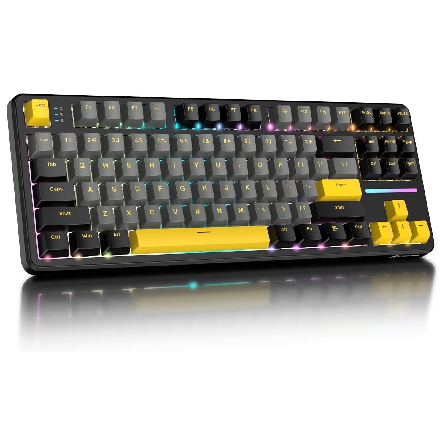 YUNZII B75 PRO Tastiera Meccanica Senza Fili, 75% Gaming Keyboard Guarnizione Hot Swap Custom