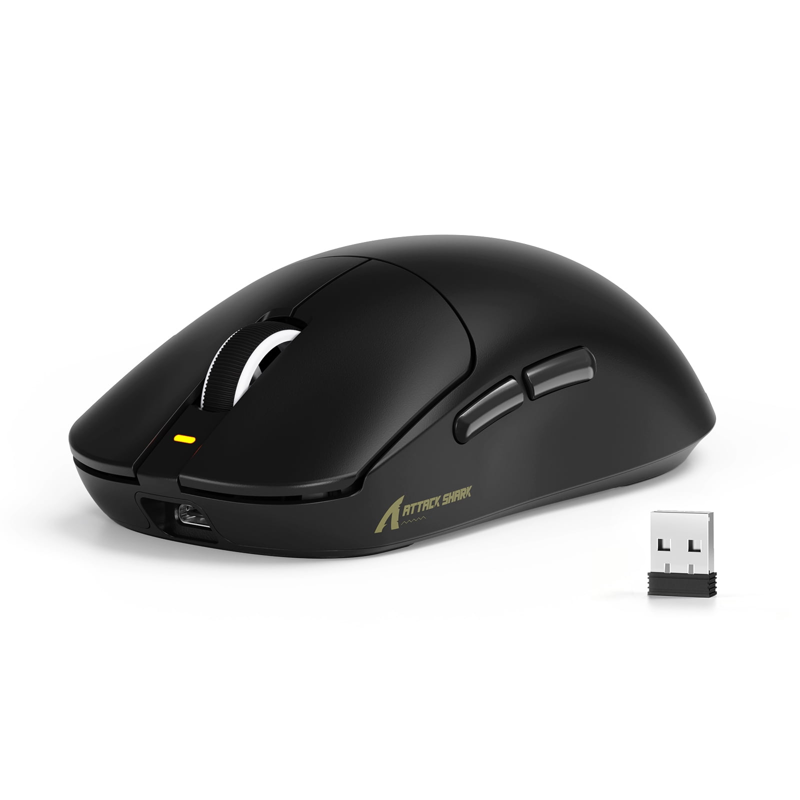 ATTACK SHARK X8SE Mouse for Large Hand, 55g SUPERLIGHT, PixArt PAW3311 Gaming Sensor, BT/2.4G Wireless/Wired, Adjustable DPI up to 25000, 500mAh Battery (Black)