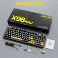 thumbnail image 1 of ATTACK SHARK X98PRO Wireless Gaming Keyboard, 99 Keys Wireless Mechanical Keyboard with LED Color Display & Number Pad, 1 of 8