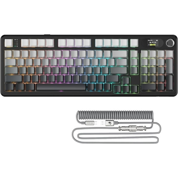 ATTACK SHARK X98PRO Wireless Gaming Keyboard 99 Keys Wireless Mechanical Keyboard with LED Color Display & Number Pad