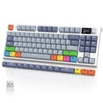 thumbnail image 1 of ATTACK SHARKR K86 Wireless Mechanical Keyboard Apex Pro TKL 75%, 2.4G/Bluetooth/USB-C Wired Gaming Keyboard M75, Gasket Mount with TFT Color Display & Knob, RGB Backlit, Hot Swappable Linear Switch, 1 of 9
