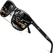 ATTCL Male Retro Driving Polarized Sunglasses for Men Al-mg Metal Frame Ultra Light
