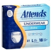ATTENDS Absorbent Underwear Attends Pull On Large Disposable Moderate Absorbency #AP0730, 18ct