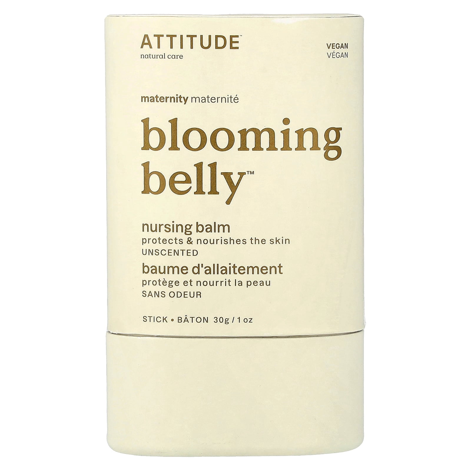 ATTITUDE Blooming Belly, Nursing Balm, Unscented, 1 oz (30 g)
